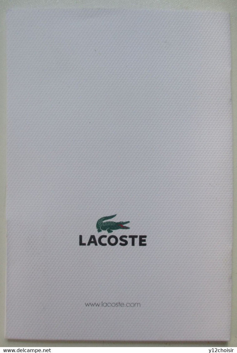 LIVRET L.12.12 MOUSQUETAIRE RENE LACOSTE SPORT TENNIS GENESE TISSER UN MYTHE CROCODILE - Uniformes Recordatorios & Misc