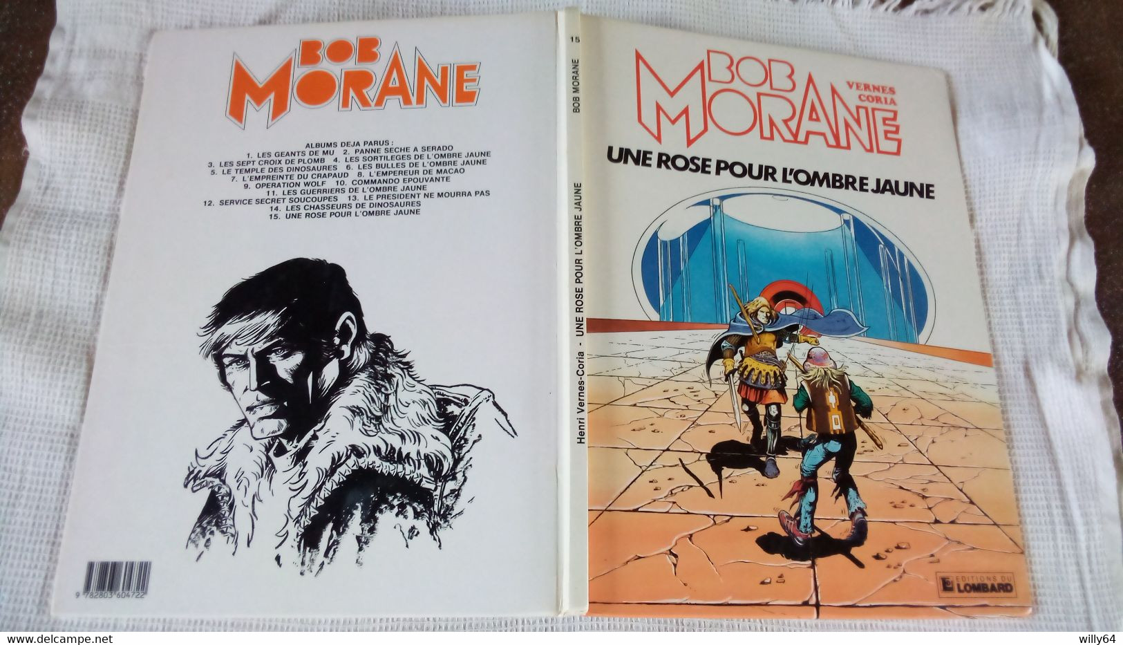 BOB MORANE   " Une Rose Pour L'Ombre Jaune "  EO  1984  LE LOMBARD   TBE - Bob Morane