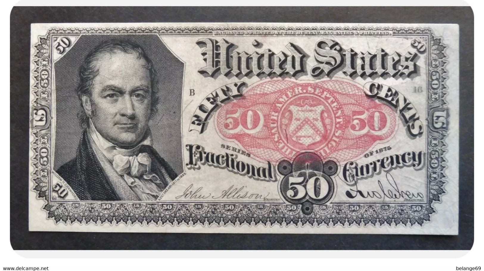 Etats Unis D'Amérique - 50 Cents - Série 1875 - Billets Des États-Unis (1862-1923)