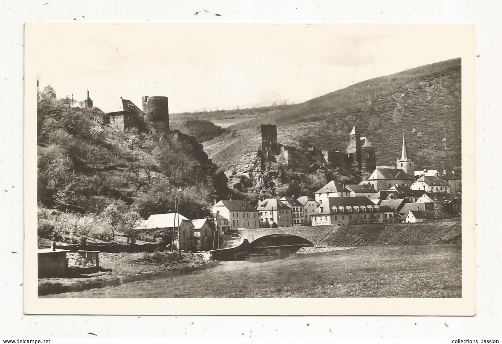 JC, Cp, LUXEMBOURG, ESCH SUR SÛRE ,  Les Ruines , Voyagée 1960 - Esch-sur-Sure