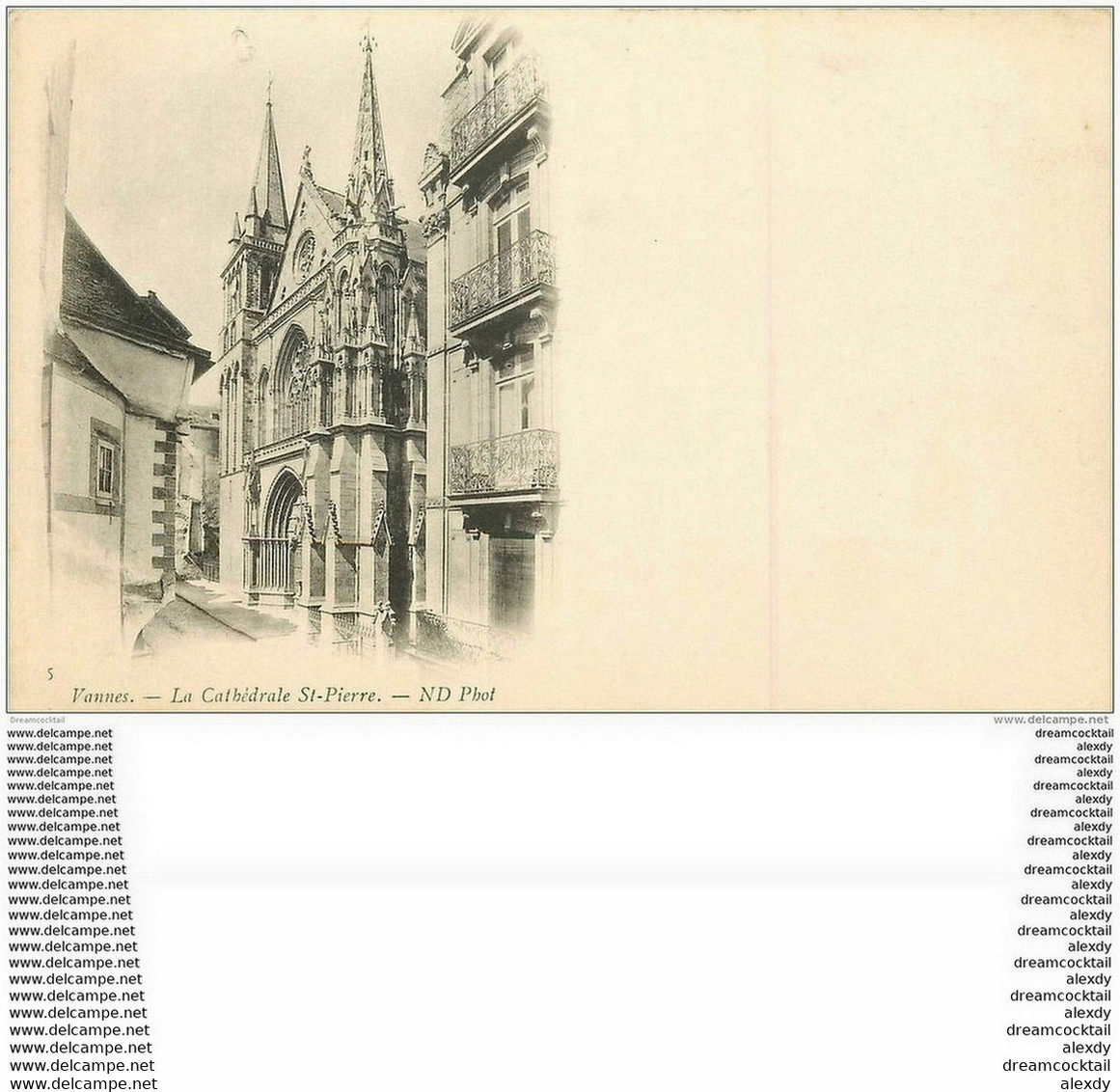 56 VANNES. Cathédrale Saint Pierre. Carte Pionnière Vers 1900 - Vannes