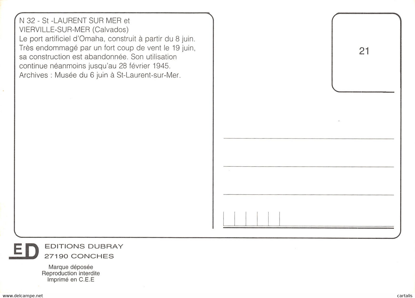 14-SAINT LAURENT SUR MER-N°4298-D/0039 - Other & Unclassified