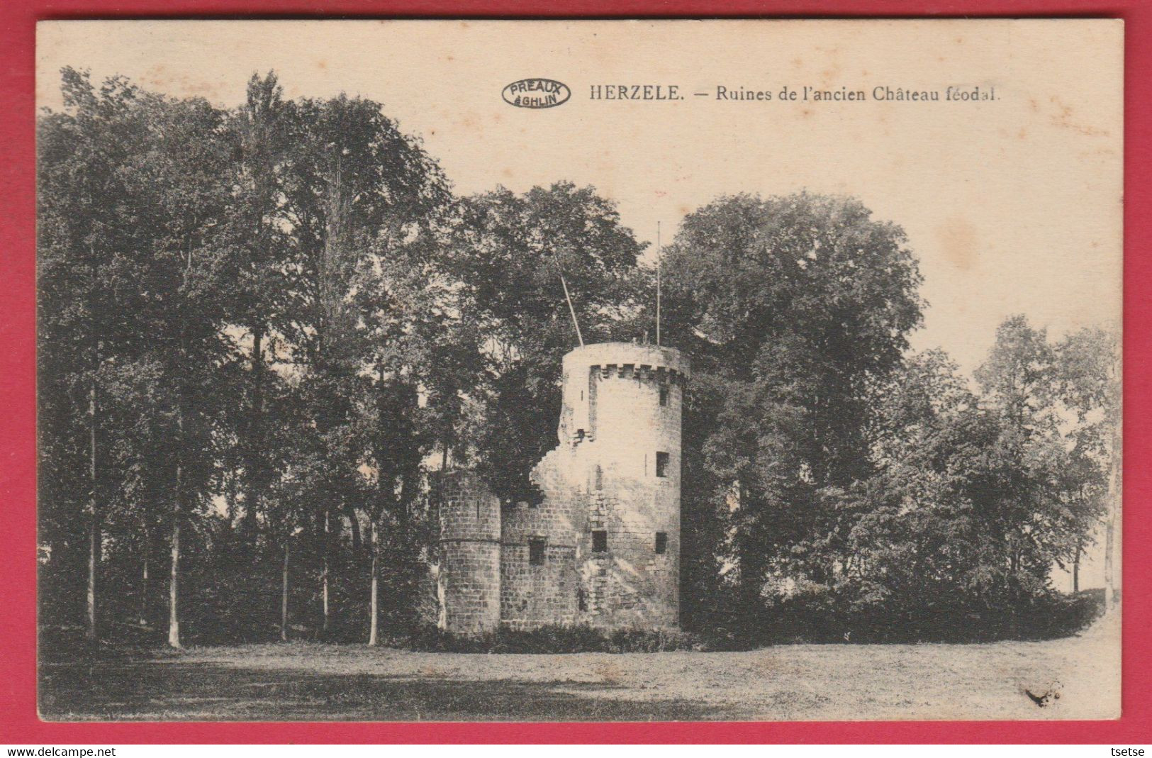 Herzele -  Ruines De L'ancien Château Féodal ( Verso Zien ) - Herzele