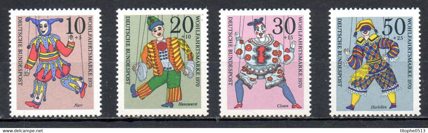 ALLEMAGNE. N°501-4 De 1970. Marionnettes. - Marionnettes