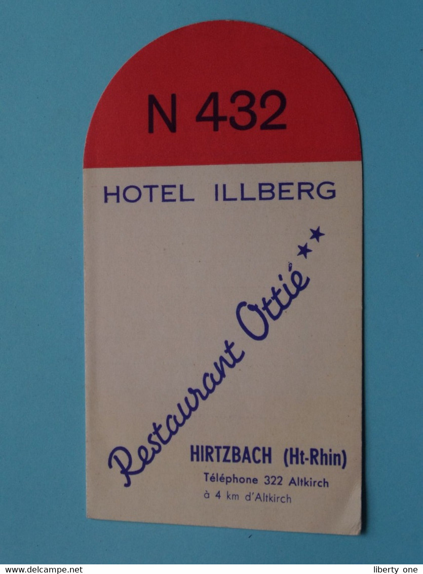 Hotel ILLBERG Hirtzbach ( Ht-Rhin ) Restaurant Ottié ** ( N 432 ) > Sehen / See / Voir >> Scans ! - Visiting Cards
