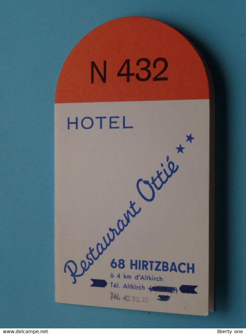 Hotel ILLBERG Hirtzbach ( Ht-Rhin ) Restaurant Ottié ** ( N 432 ) > Sehen / See / Voir >> Scans ( BIC ) ! - Cartes De Visite