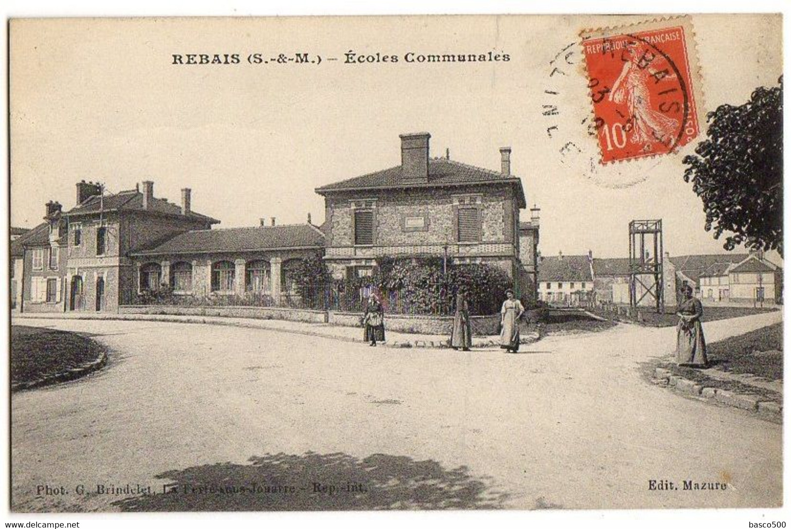 1913 REBAIS - ECOLES COMMUNALES Animée - Rebais