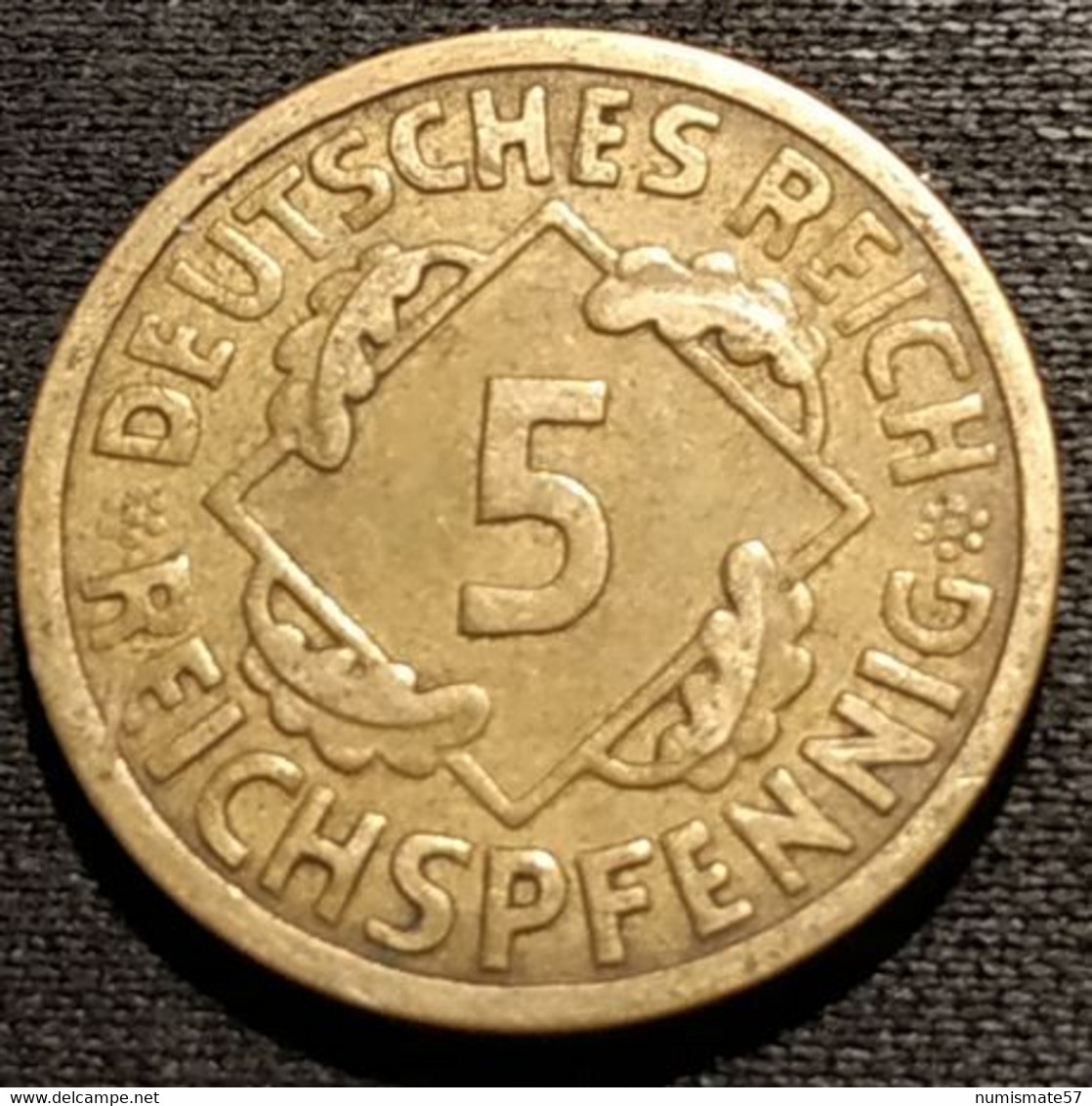 ALLEMAGNE - GERMANY - 5 REICHSPFENNIG 1925 A - KM 39 - 5 Reichspfennig