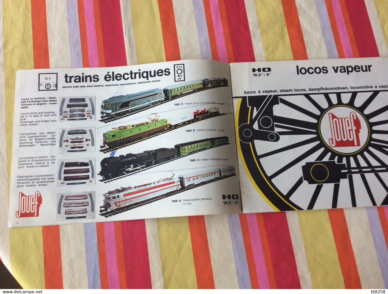 Catalogue Trains Circuit Automobiles  Jouef 1970 / 71 . Verdeun Bordeaux 33 Gironde - Andere & Zonder Classificatie