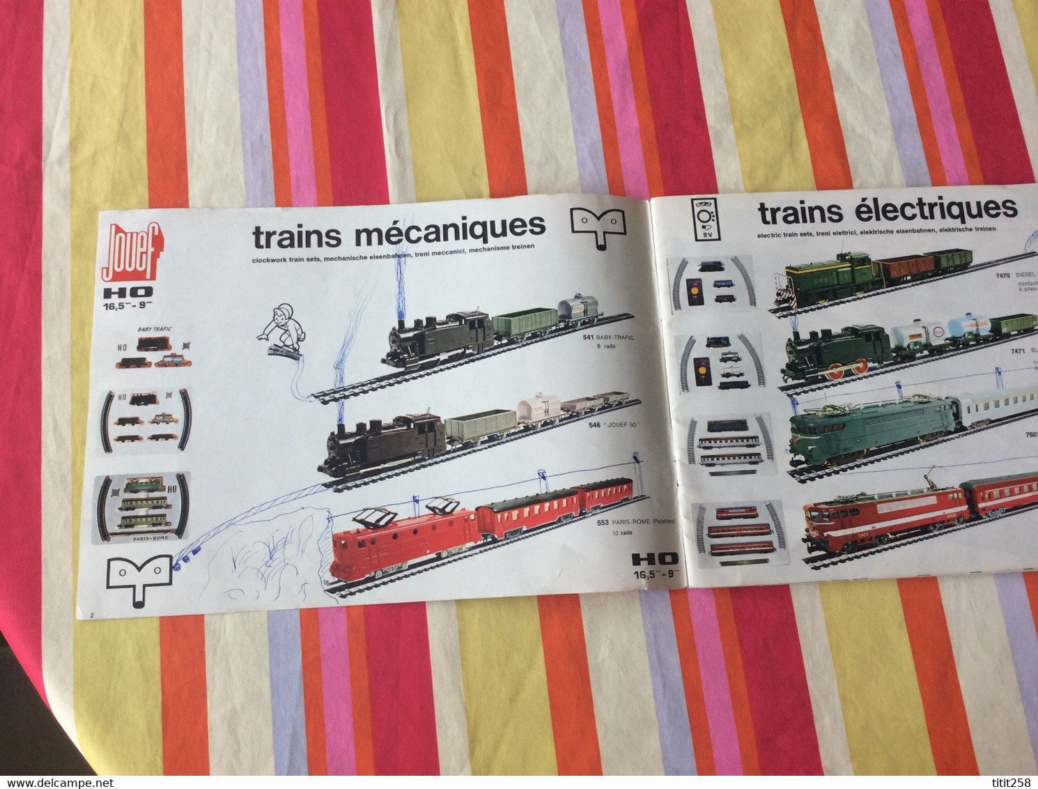 Catalogue Trains Circuit Automobiles  Jouef 1970 / 71 . Verdeun Bordeaux 33 Gironde - Other & Unclassified