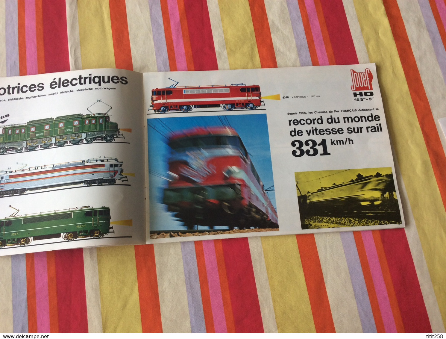 Catalogue Trains Circuit Automobiles  Jouef 1970 / 71 . Verdeun Bordeaux 33 Gironde