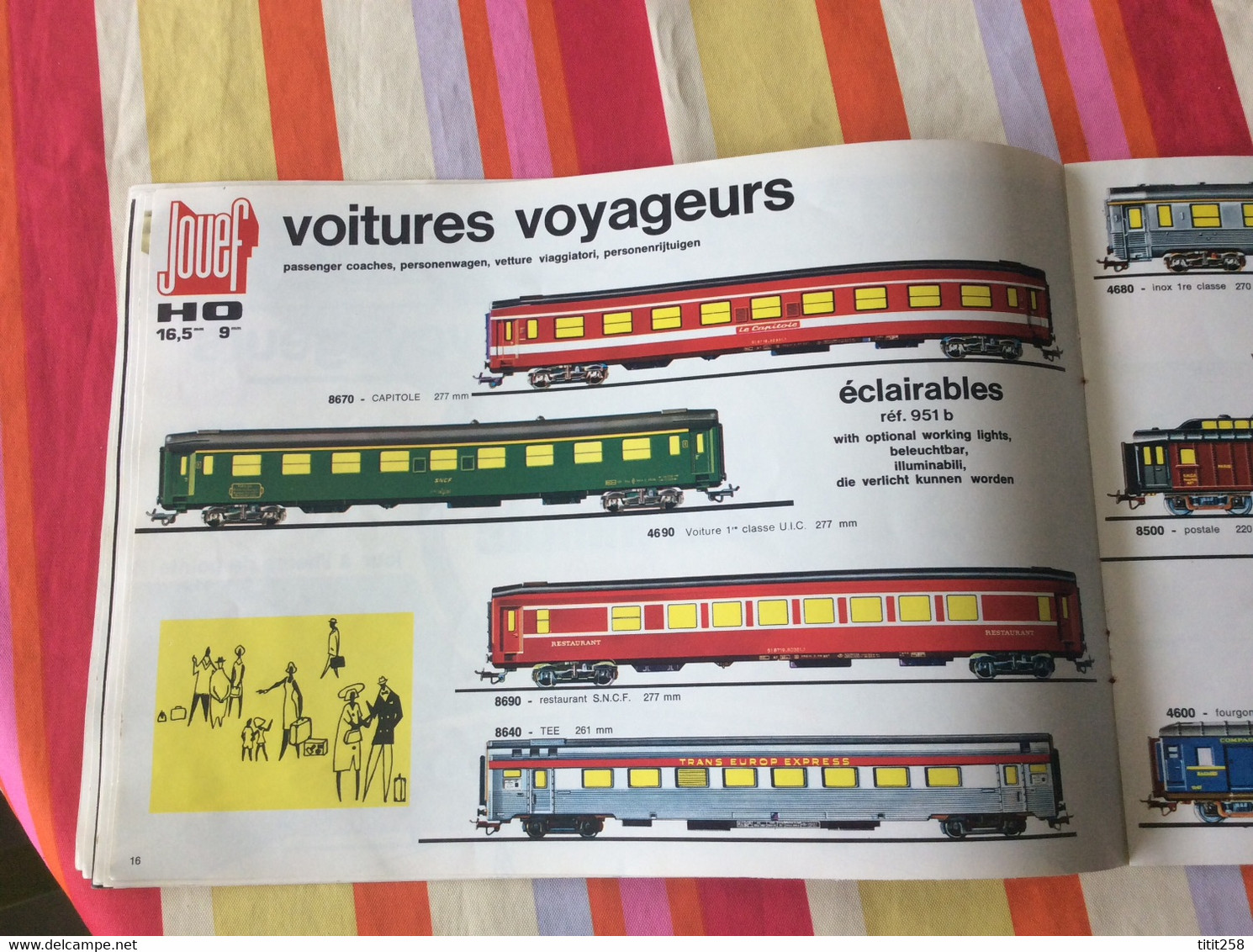 Catalogue Trains Circuit Automobiles  Jouef 1970 / 71 . Verdeun Bordeaux 33 Gironde