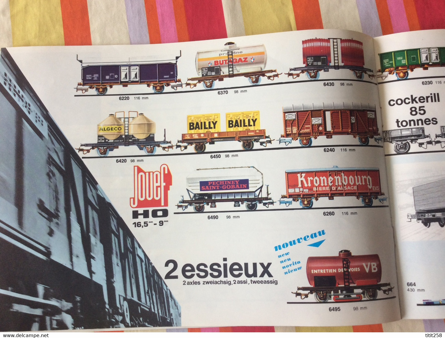 Catalogue Trains Circuit Automobiles  Jouef 1970 / 71 . Verdeun Bordeaux 33 Gironde