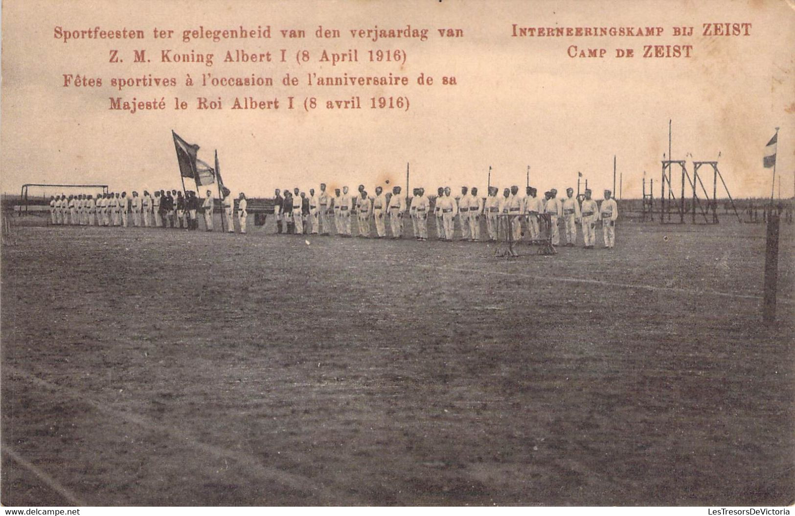 CPA Camp De Zeist - Fete Sportives à B I D à L'occasion De L'anniv De S M Le Roi - Très Animé - Soldats En Uniformes - Zeist