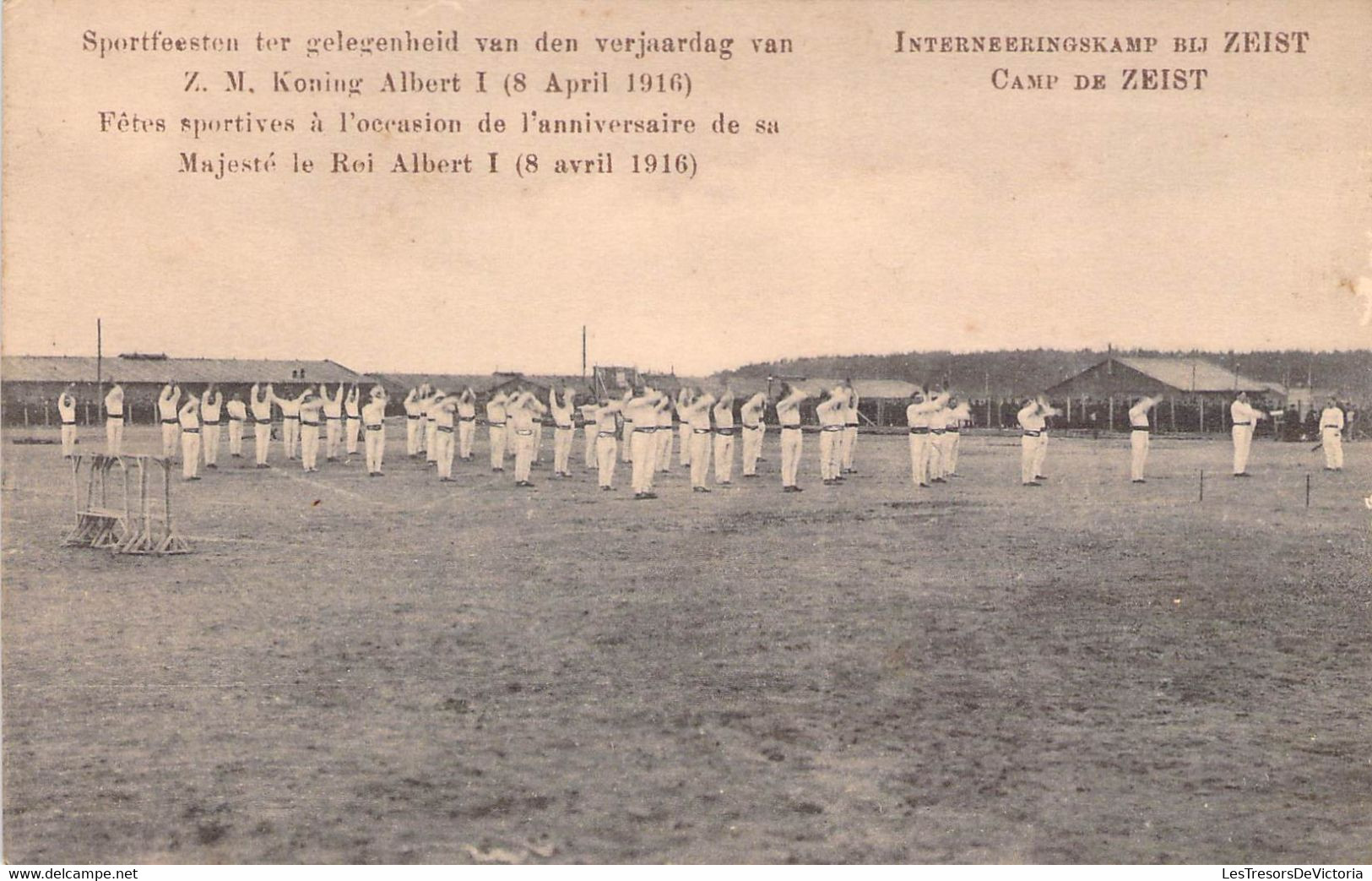 CPA Camp De Zeist - Fete Sportives à B I D à L'occasion De L'anniv De S M Le Roi - Très Animé - Soldats En Uniformes - Zeist