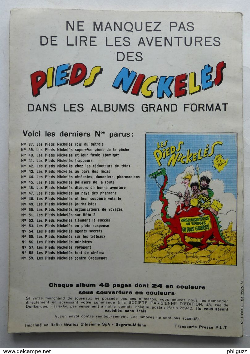 BD PETIT FORMAT N° 8 LES PIEDS NICKELES A CHICAGO 1967 - Pieds Nickelés, Les