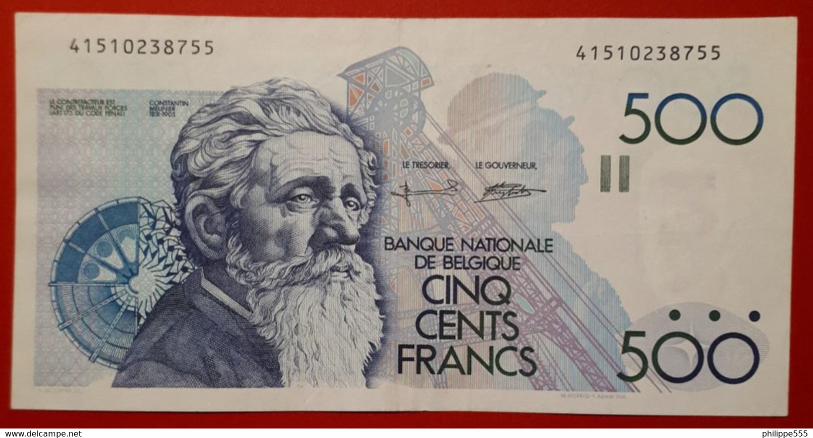 500 Francs - 500 Francs