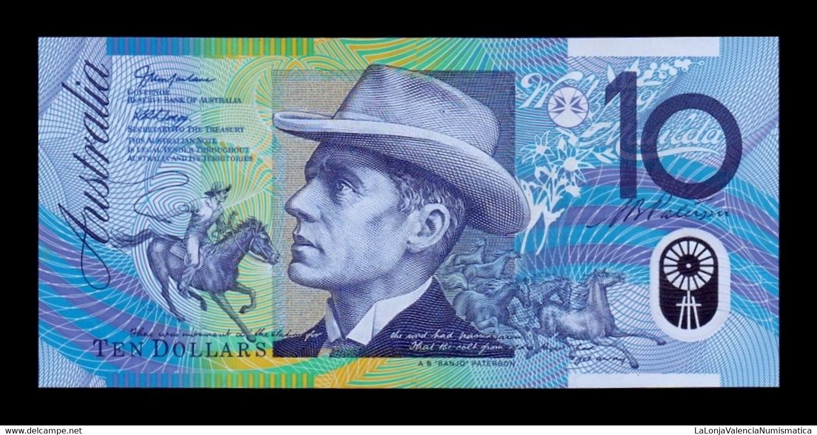 Australia 10 Dollars 1993 Pick 52a Polymer MBC/EBC VF/XF - 1992-2001 (polymer Notes)