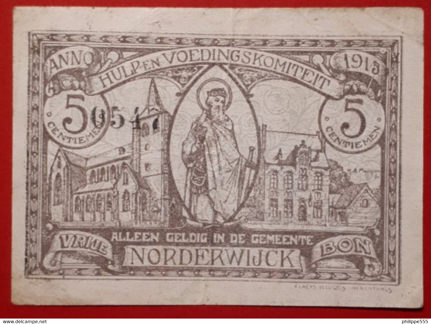 Noodgeld 5 Cent. Norderwijck - Altri & Non Classificati