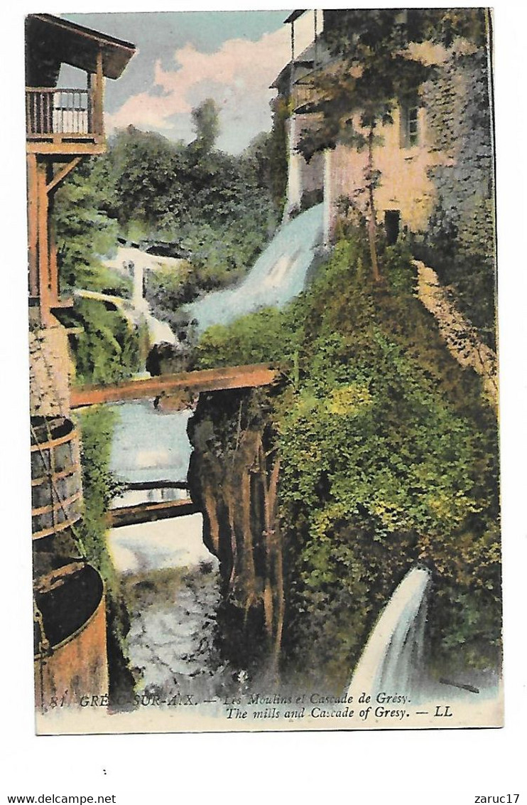 Carte Postale GRESY MOULIN ET CASCADE - Gresy Sur Isere