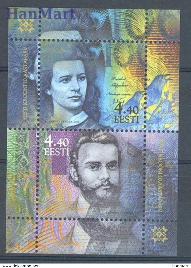 Estonia 2002 Mi Block 17 MNH  (ZE3 ESTbl17) - Monnaies