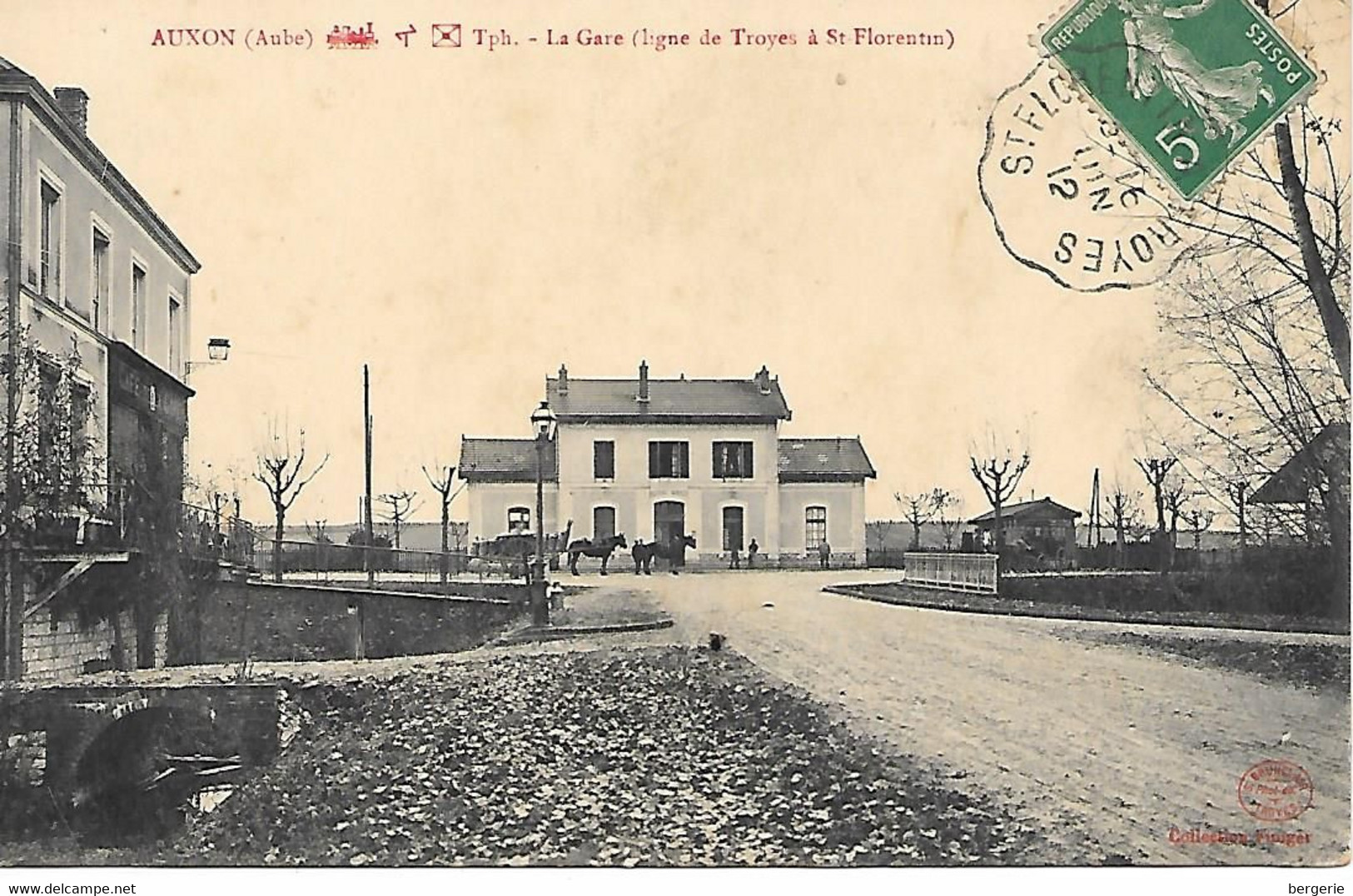 D/55           10    Auxon                La Gare    Ligne De Troyes à Saint-florentin - Sonstige & Ohne Zuordnung