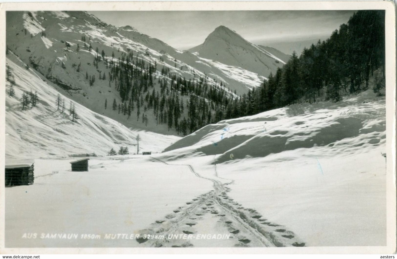 Samnaun; Muttler & Unterengadin - Gelaufen. (Ausgegeben Apengasthof Alpina I. Samnaun) - Samnaun