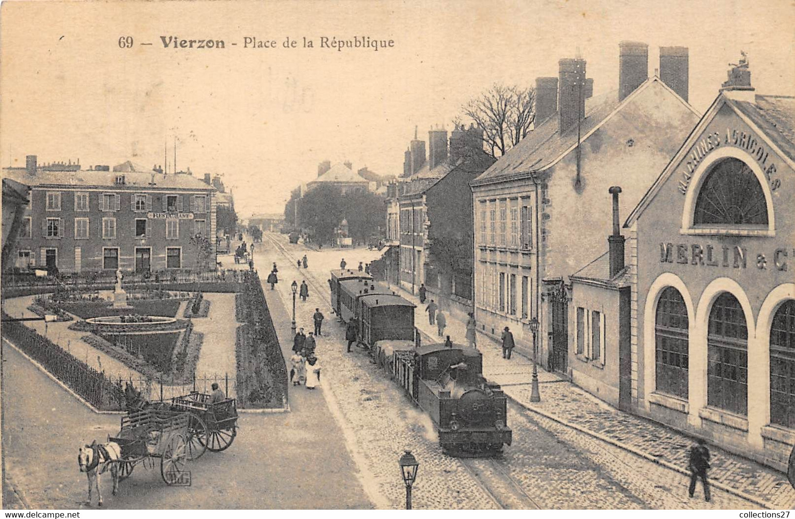 18-VIERZON-PLACE DE LA REPUBLIQUE - Vierzon