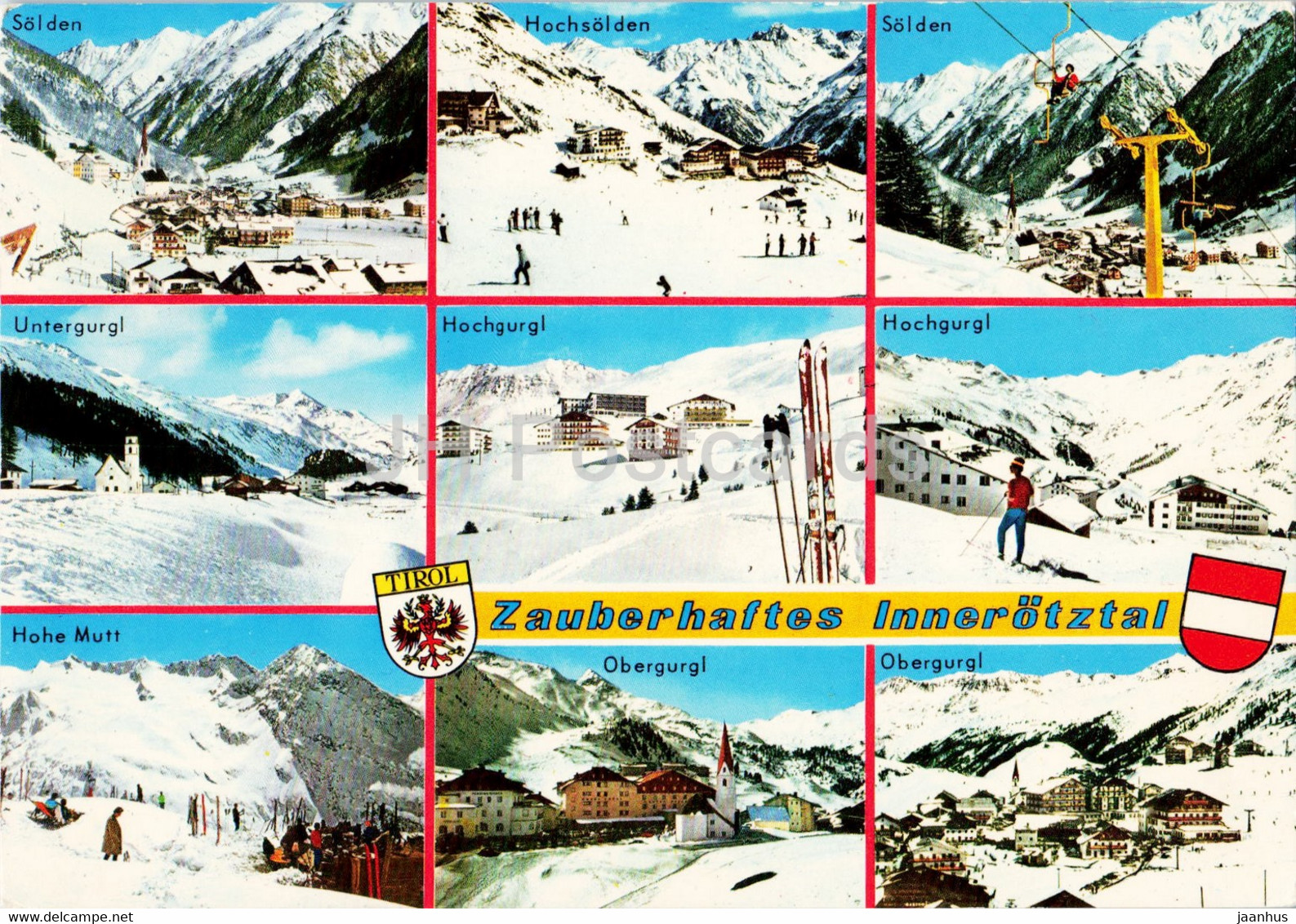 Zauberhaftes Innerotztal - Solden - Hochsolden - Untergurgl - Hohe Mutt - 1972 - Austria - Used - Sölden