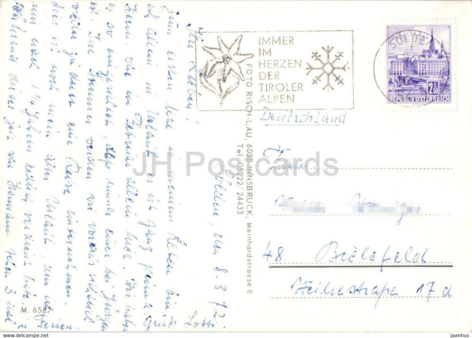 Zauberhaftes Innerotztal - Solden - Hochsolden - Untergurgl - Hohe Mutt - 1972 - Austria - Used - Sölden