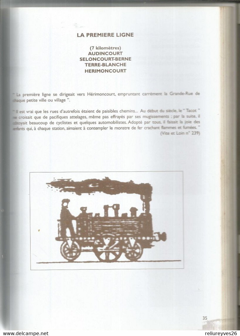 Réf  C3, Le TVH , Un Tramway Au Pays De Montbéliard ( 1887 - 1932 ) , Les Amis Du Vieux Selncourt , Ed. 2002 - Sin Clasificación