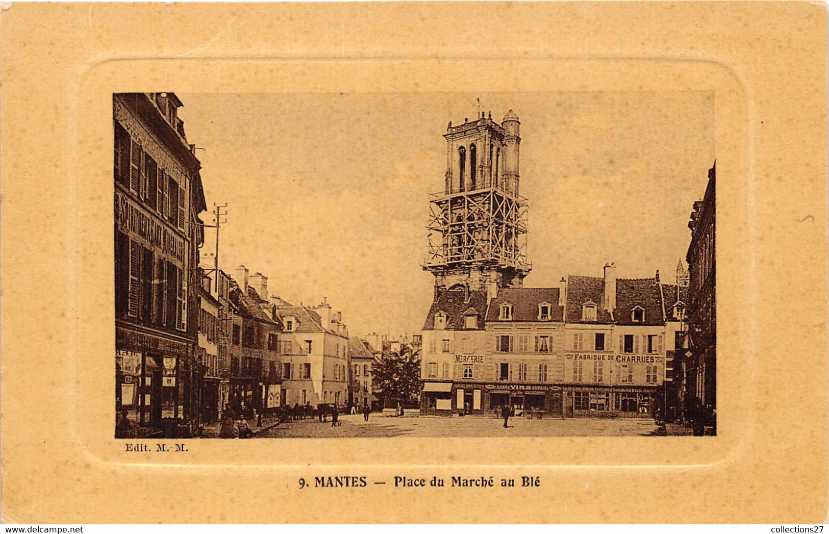 78-MANTES- PLACE DU MARCHE AU BLE - Mantes La Ville