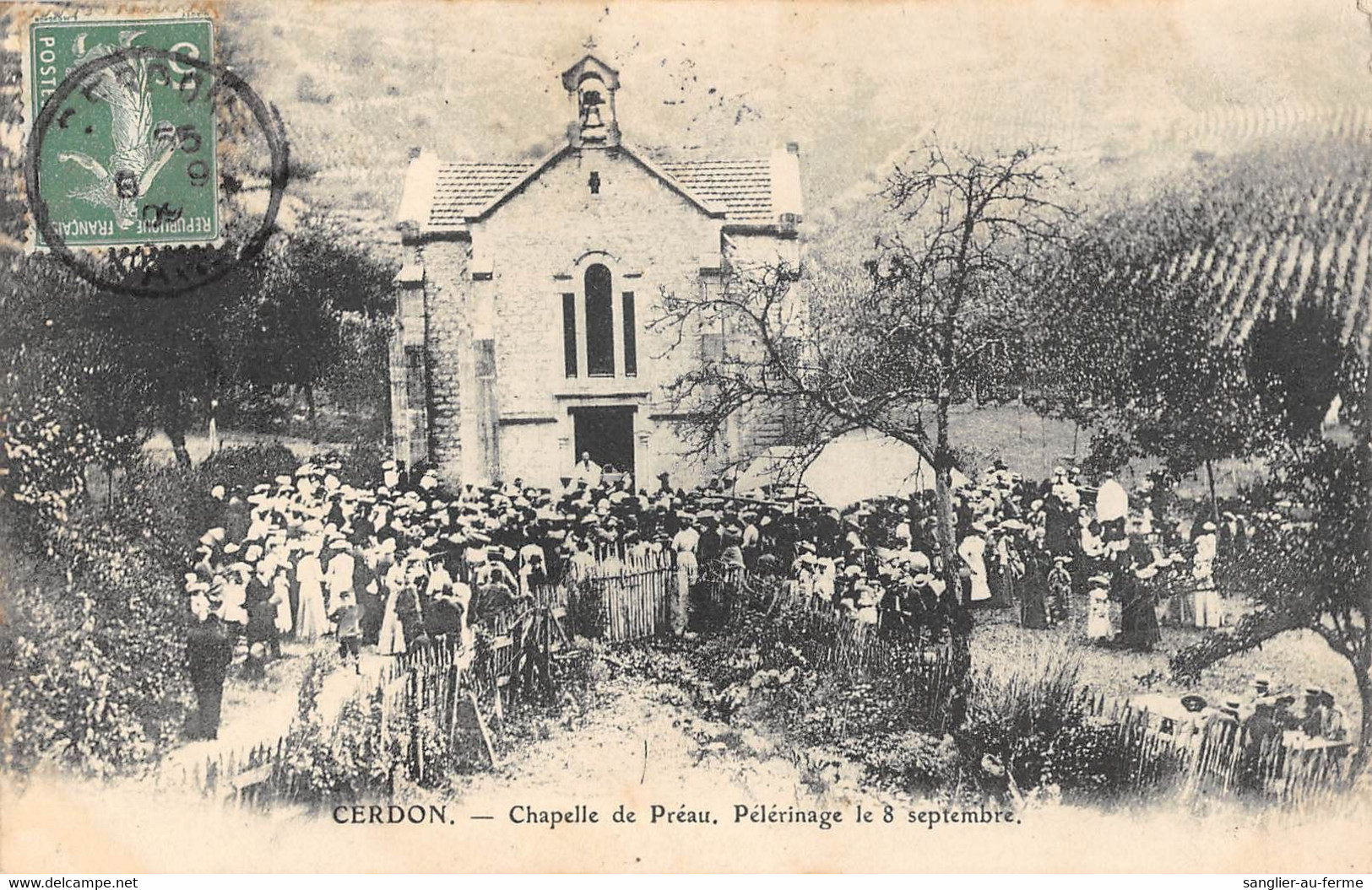 CPA 01 CERDON CHAPELLE DE PREAU PELERINAGE LE 8 SEPTEMBRE - Zonder Classificatie