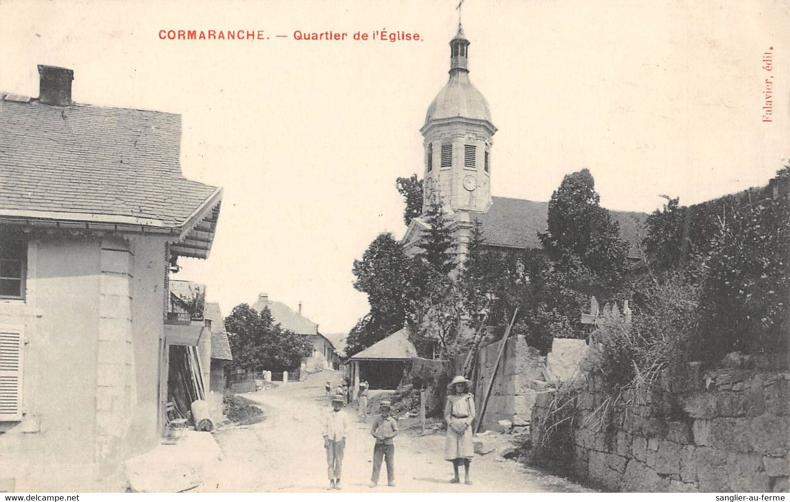 CPA 01 CORMARANCHE QUARTIER DE L'EGLISE - Ohne Zuordnung