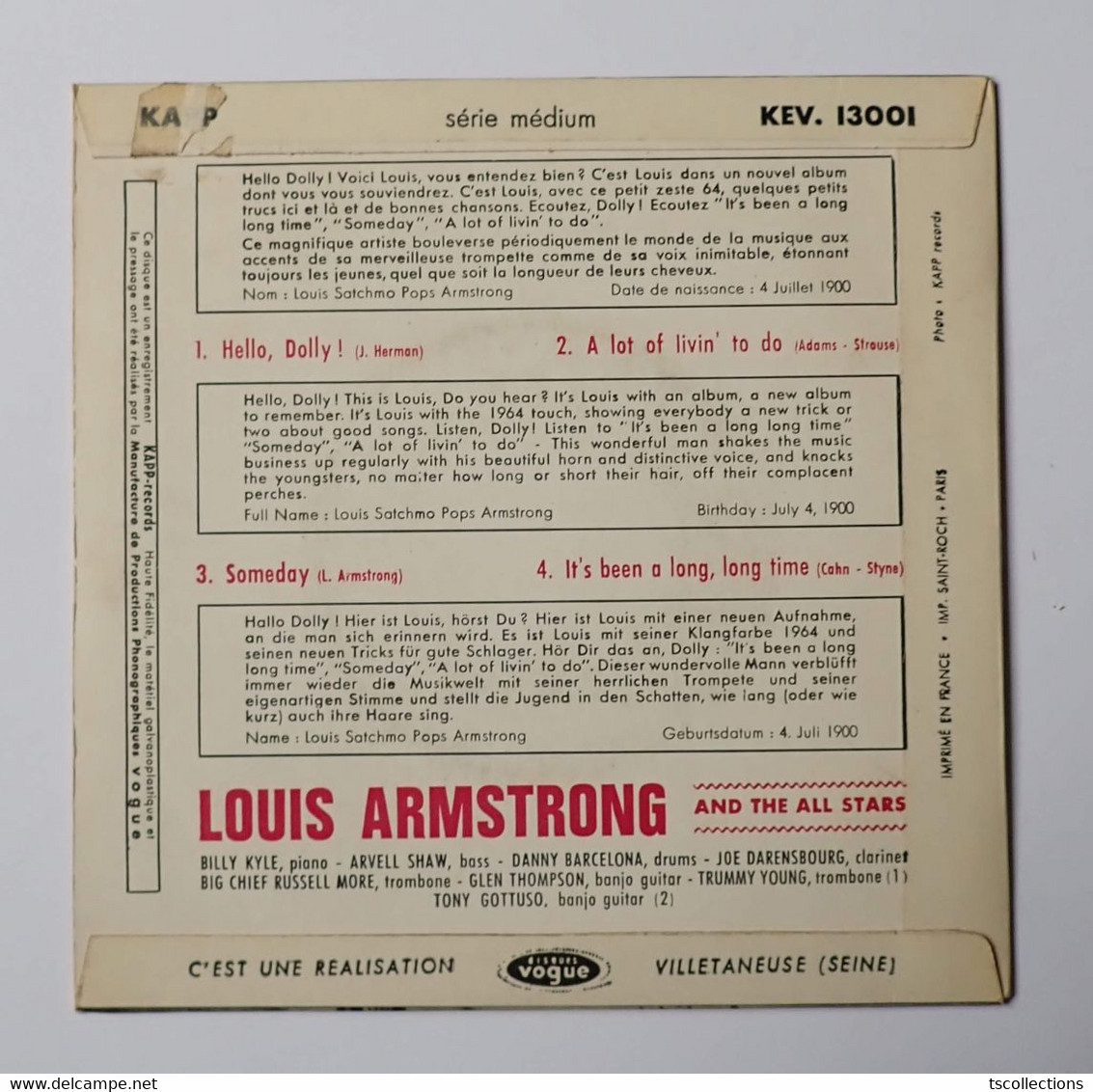 Louis Armstrong - Hello, Dolly ! - Jazz