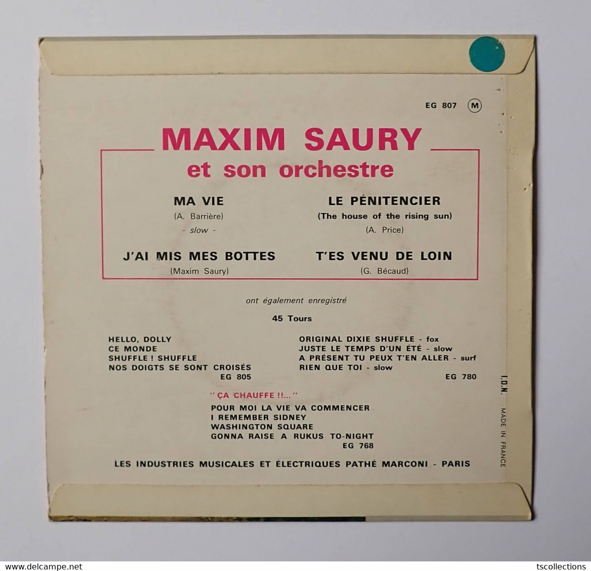 Maxime Saury - Le Pénitencier - Jazz