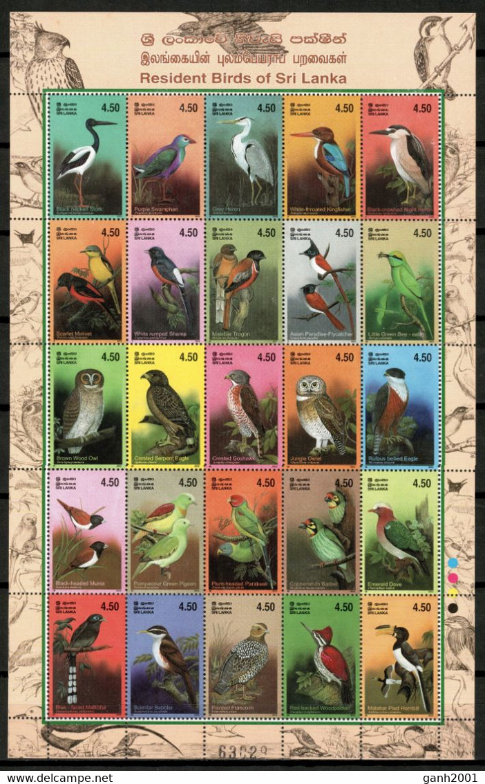 Sri Lanka 2003 Ceylán / Birds MNH Vögel Aves Uccelli Oiseaux / Cu19760  7-37 - Sonstige & Ohne Zuordnung