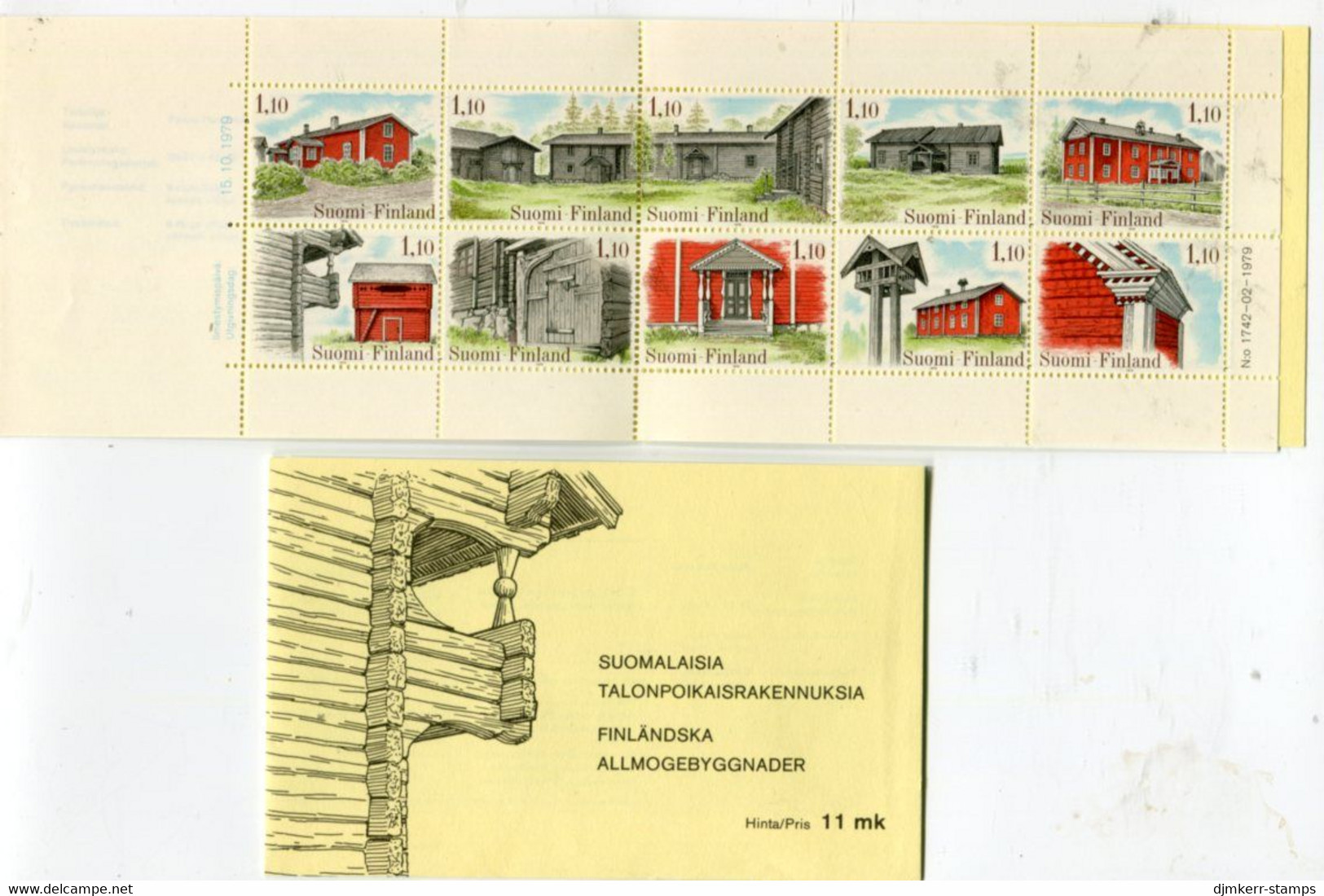 FINLAND 1979 Rural Architecture Booklet MNH / **.  Michel 850-59, MH11 - Ungebraucht