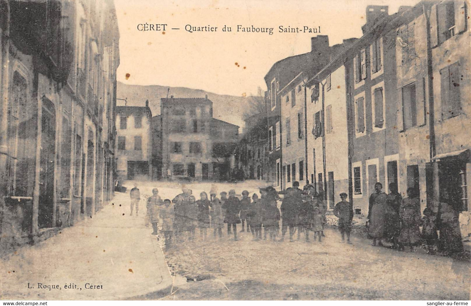 CPA 66 CERET QUARTIER DU FAUBOURG SAINT PAUL - Ceret