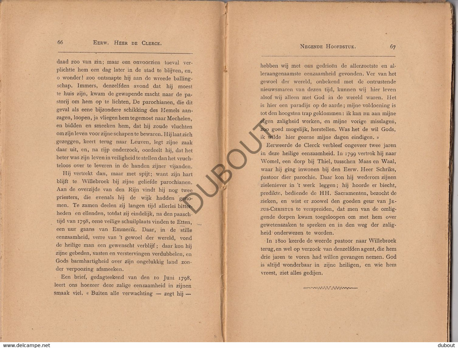 WILLEBROEK - Leven Van Eerwaarde Heer J-B De Clerck - A.M.J. Van Meel, Pastoor Van Diest - 1894    (V1200) - Antiguos