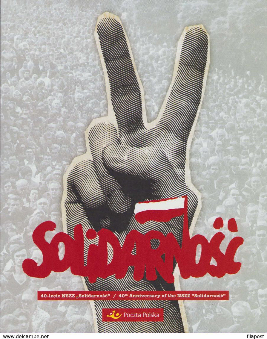 2020 Poland Booklet / 40th Anniversary Of Solidarnosc NSZZ Solidarity Trade Union, Peace Sign, Lech Walesa MNH** - Postzegelboekjes