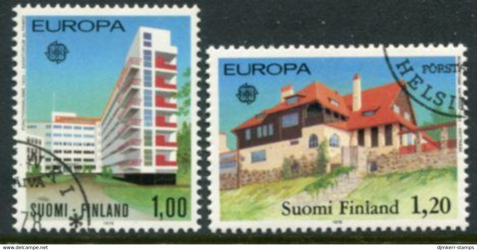 FINLAND 1978 Europa: Architecture Used  Michel 825-26 - Usati