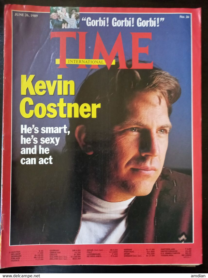 Kevin Costner TIME Magazine June 26 1989 No 26 - Gorbachev In Bonn - Tiananment Square Propaganda - Otros & Sin Clasificación