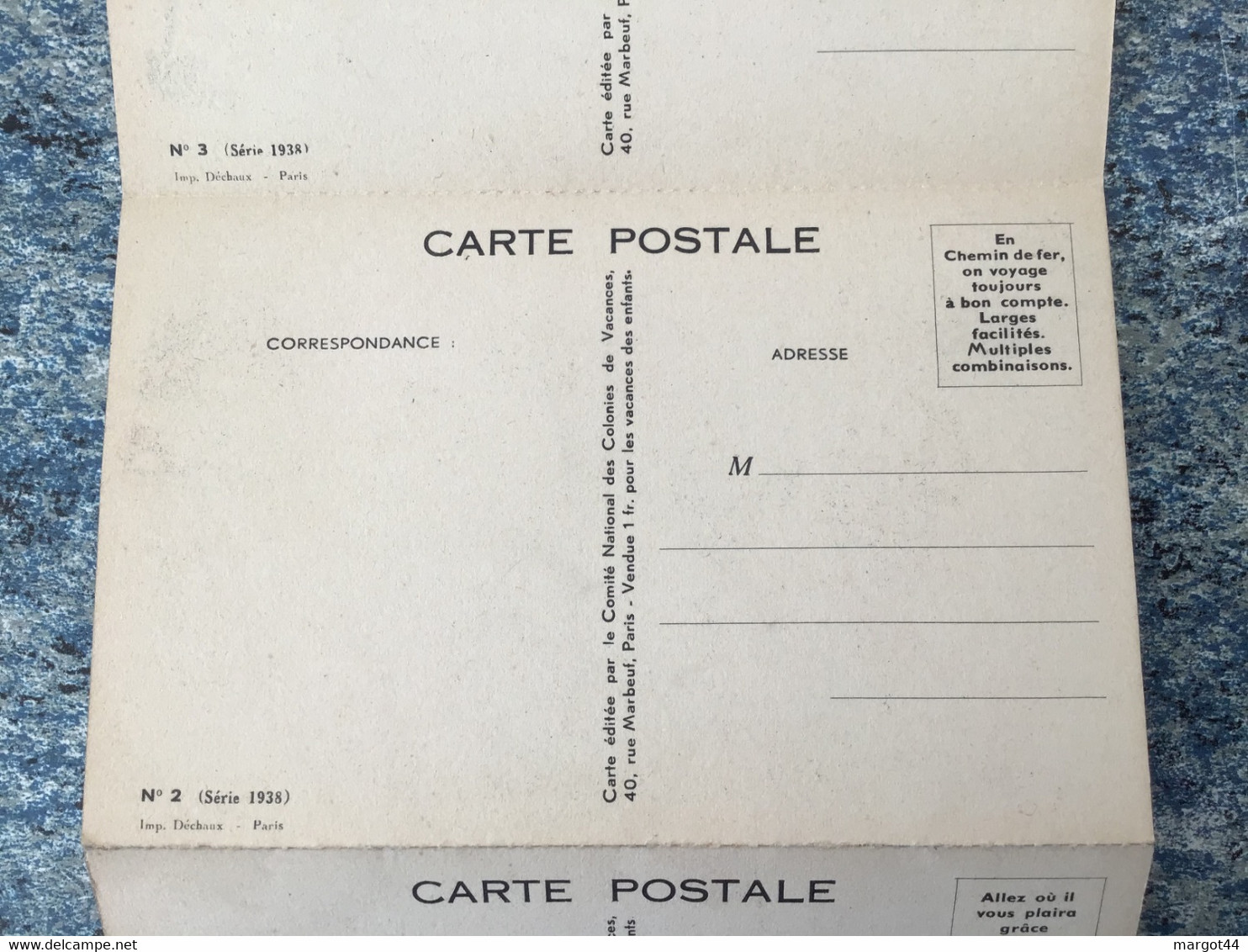 ANCIEN CARNET  DE CARTES  ILLUSTRATEUR GERMAINE BOURET  SÉRIE 1938  ( 10 cartes ) VOIR Photos