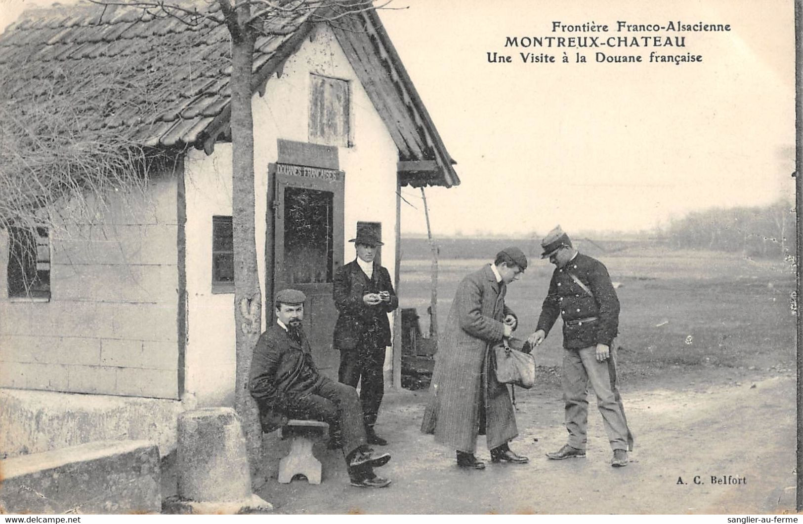 CPA 90 MONTREUX CHATEAU UNE VISITE A LA DOUANE FRANCAISE - Sonstige & Ohne Zuordnung