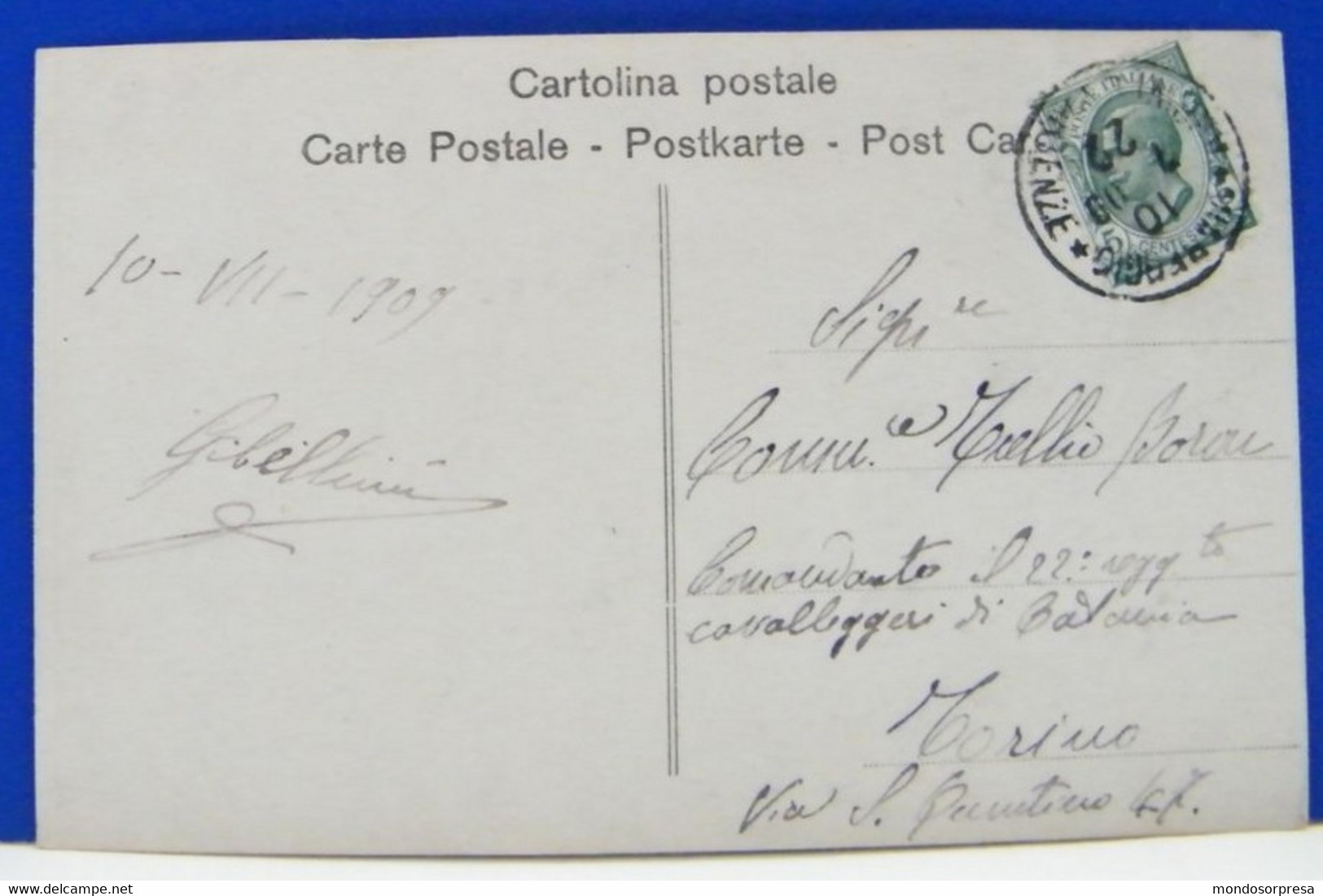 (V) VIAREGGIO - ANIMATA - FOSSO DELL' ABATE - SALUTI DALLA RIDENTE SPIAGGIA DI - VIAGGIATA 1909 - Viareggio