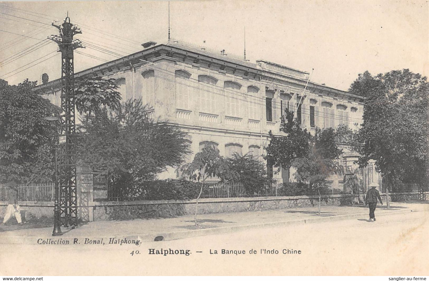 CPA ASIE HAIPHONG BANQUE DE L'INDO CHINE - Vietnam