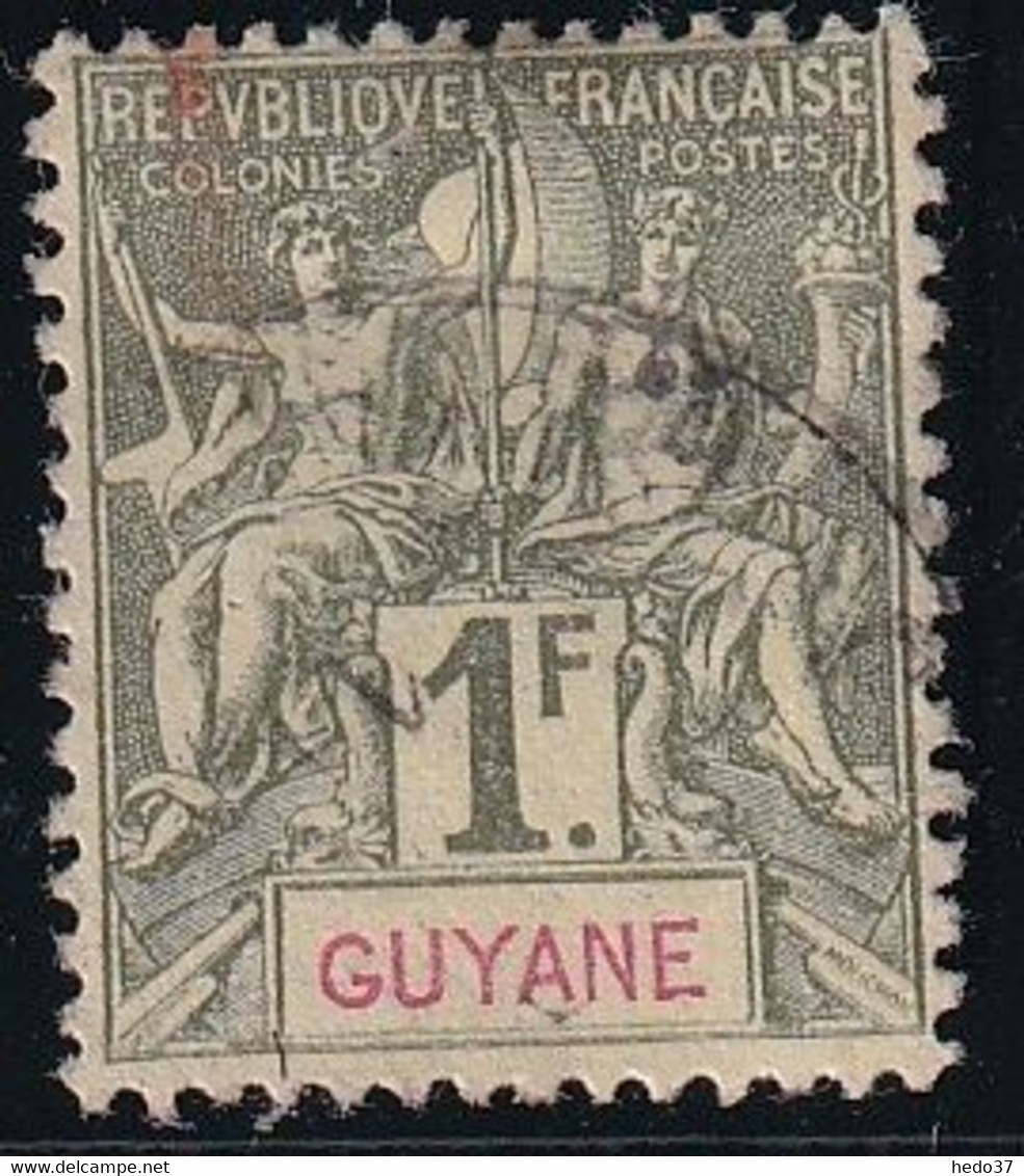 Guyane N°42 - Oblitéré - TB - Usados
