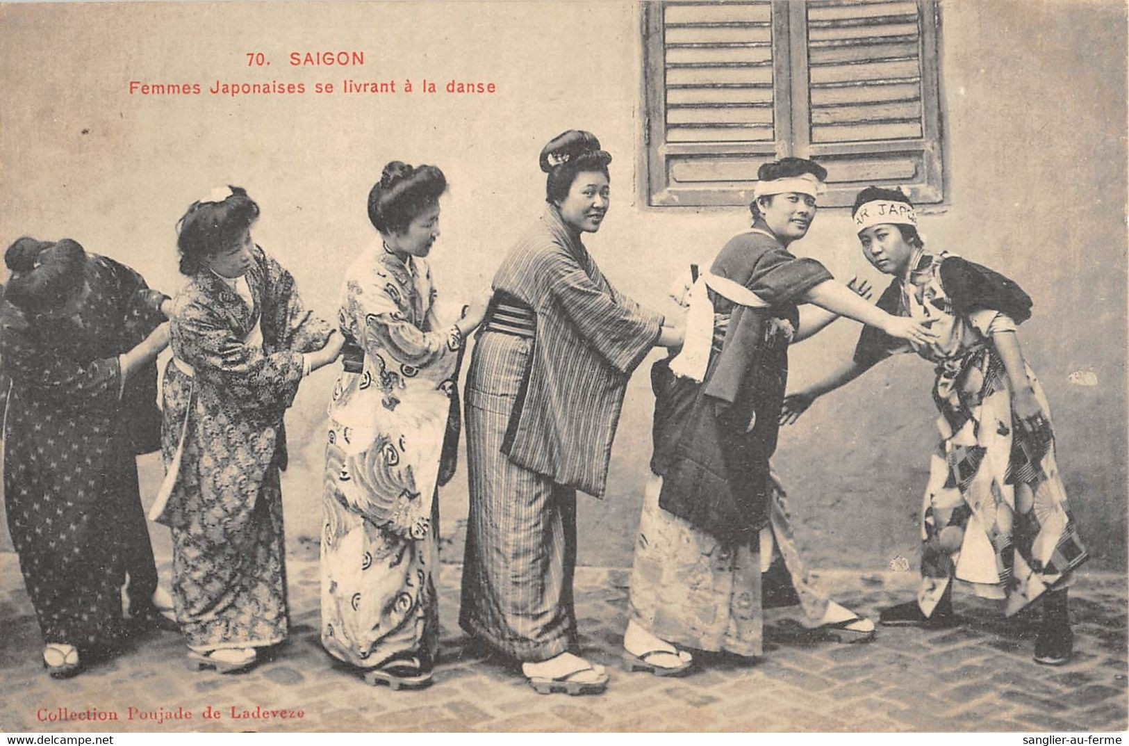 CPA ASIE SAIGON FEMMES JAPONAISES SE LIVRANT A LA DANSE - Vietnam