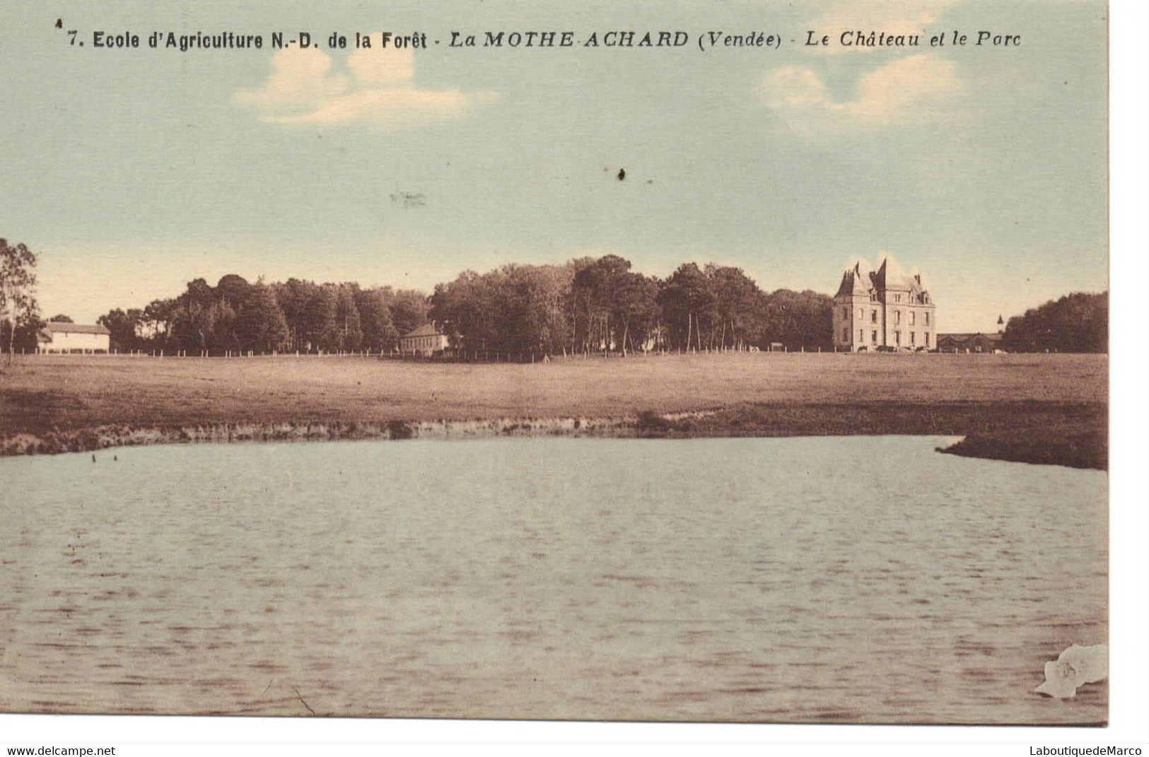 85 - La Mothe-Achard - Le Château Et Le Parc - Dos Divisé - La Mothe Achard